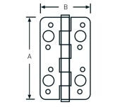 BISAGRA SEGURIDAD MHA 507