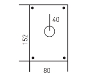 CERRADURA SOBREPONER MOTTURA LLAVE CS406