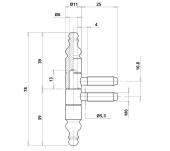 PERNIO ROSCADO OTLAV 115 CON FINALES