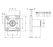 CERRADURA CAJONES AGA 361