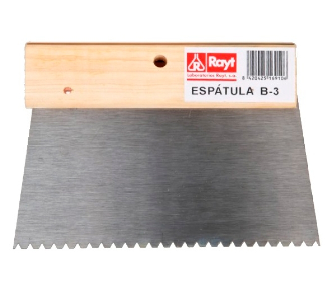 ESPÁTULA DENTADA RAYT MEDIANA B-3