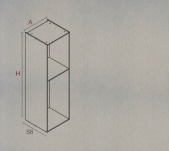 COLUMNA COCINA HIDRÓFUGA ALUMINIO DESPENSA