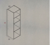 COLUMNA COCINA HIDRÓFUGA ALUMINIO HORNO MICROONDAS