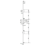 CERRADURA 5P TESA TLPN C/CIL CERRADERO CORTO