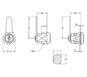 CERRADURA BUZONES AGA 135