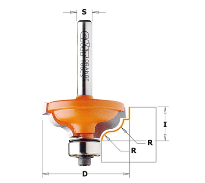 FRESA CMT PARA PERFILAR VÁSTAGO 8MM