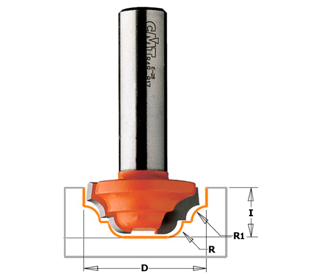 FRESA CMT PARA PERFILAR TIJA 8MM