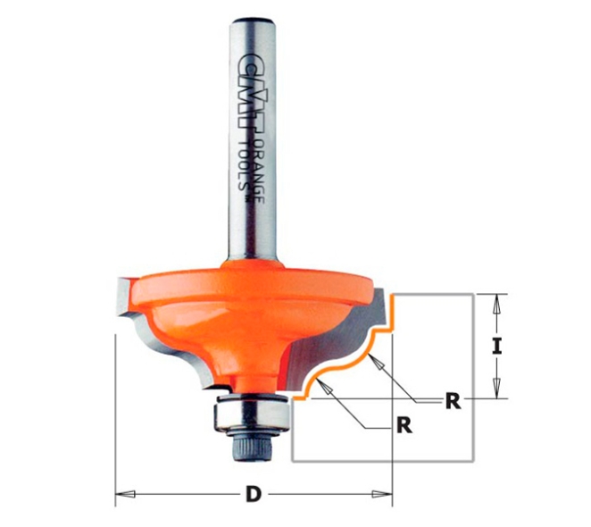 FRESA CMT PARA PERFILAR VÁSTAGO 8MM