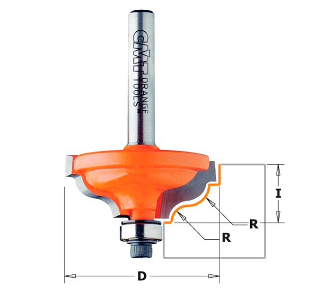 FRESA CMT PARA PERFILAR VÁSTAGO 8MM