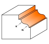 FRESA CMT PARA PERFILAR VÁSTAGO 8MM