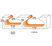 FRESA CMT SEMICIRCULAR TIRADORES VÁSTAGO 8MM