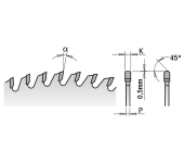 SIERRA CIRCULAR CMT DE DIENTE TRAPEZOIDAL