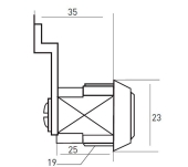 CILINDRO ARMARIO JIS 47-25