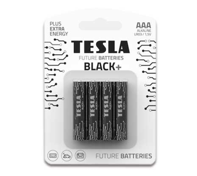 PILA TESLA BLACK+ LR03 (4 UN)