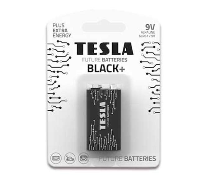 PILA TESLA BLACK+ 6LR61 (1 UN)