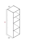 COLUMNA COCINA HIDRÓFUGA HORNO MICRO BLANCO