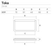 PLACA PORTA CORREDISSA TOKA 325