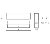 TIRADOR MUEBLE EMBUTIR VIEFE FLAT 281