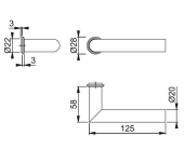 JOC MANETES MINI ROSETA HOPPE AMSTERDAM E1400Z/845