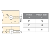 EXCÉNTRICA T15 TABLERO AGLOMERADO 19MM