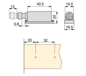 TANCAMENT AUTOMÀTIC EMUCA PUSH LATCH MAGNÈTIC