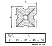 CLAU PORTA PIRÀMIDE RÚSTIC