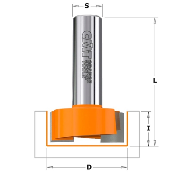 FRESA CMT PARA RANURAR VÁSTAGO 8MM