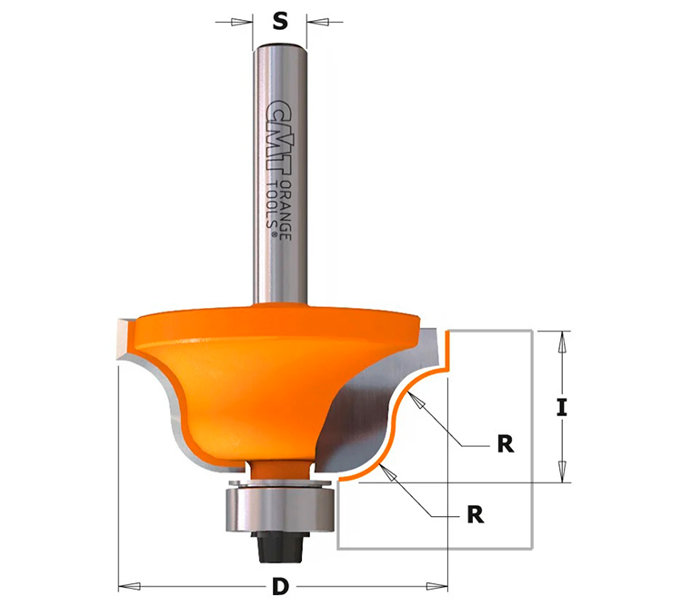 FRESA CMT PARA PERFILAR VÁSTAGO 8MM