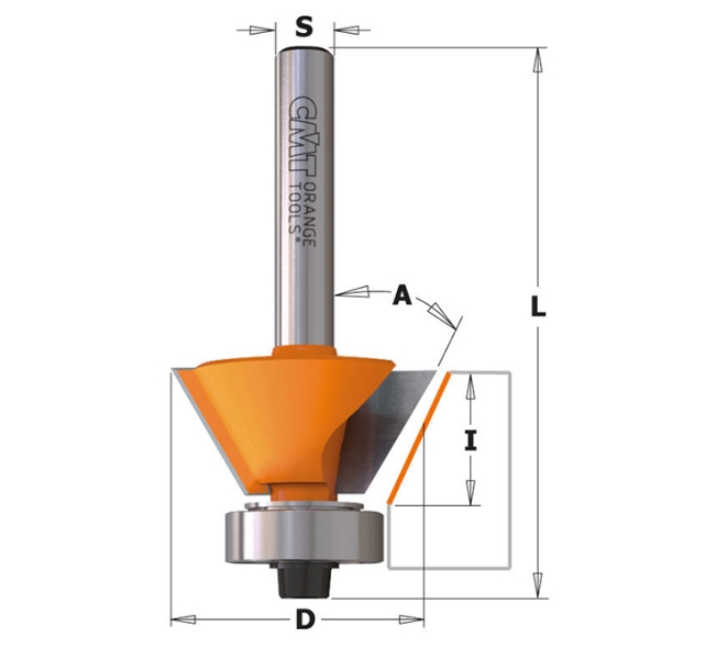 FRESA CMT PER BISELLAR I PERFILAR TIJA 8MM