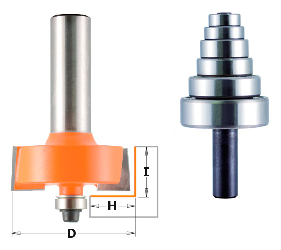 JOC DE FRESES CMT PER REBAIXOS AMB MÀNEC 8MM