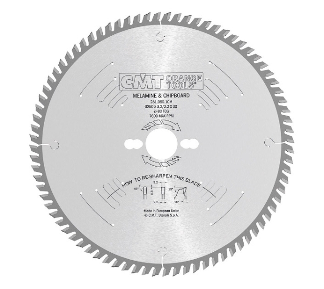 SIERRA CIRCULAR CMT TRAPEZOIDAL POSITIVO