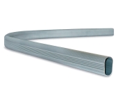 TUBO ARMARIO OVAL ALUMINIO CURVADO 90º 30X15MM