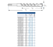 BROCA PARA MARTILLO BLUE-MASTER SDS-PLUS W55 4P