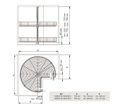 KIT TORNO 3/4 270º MENAGE&CONFORT