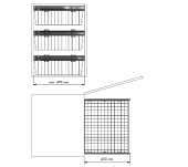 CESTILLO MULTIUSO COCINA CON GUÍAS M-45