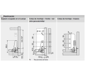 ADAPTADOR DARRERE BLUM Z30B000S ALTURA B DRETA