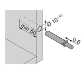 TIP-ON PUERTA REGULABLE IMÁN BLUM 956.1002