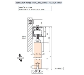 ACCESORIOS SAHECO SF-A300 PLETINA SOBREPONER