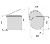 CUBELL ESCOMBRERIES FIXACIÓ PORTA