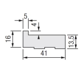 MOLDURA VIDRIO 4MM