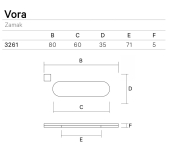 PLACA PUERTA CORREDERA VORA 326