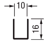 PERFIL "U" PRU10