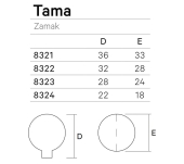 POMO MUEBLE TAMA 832