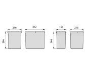 KIT 4 CUBELLS RECICLATGE EMUCA RECYCLE