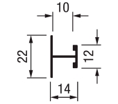 PERFIL "H" PRH10V