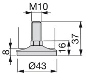 NIVELADOR CIRCULAR Ø43MM