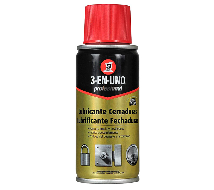 SPRAY 3-EN-UNO LUBRICANTE PARA CERRADURAS