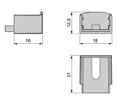 ACCESORIOS LYNX PERFIL SOBREPONER CURVADO