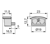 TAPA PERFIL EMPOTRAR CURVADO LYNX