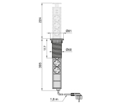 MULTICONECTOR CORRIENTE+USB VERTIKAL EU